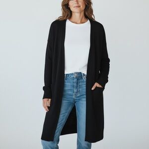 BB Dakota Black Knit Cardigan Sweater